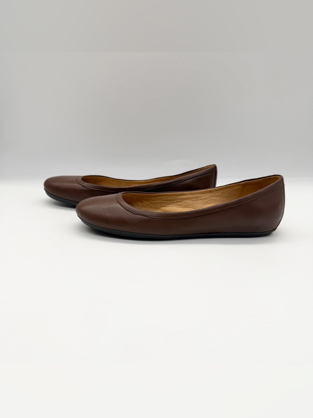 Naturalizer Leather Brittany Ballet Flat Slip-On Shoes Size Brown Women’s Sz 11
